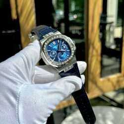 Đồng Hồ Patek Philippe Nautilus 5740G Rep 11 Cao Cấp Đính Đá Mặt Xanh Xưởng TWS 40mm (1)