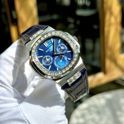 Đồng Hồ Patek Philippe Nautilus 5740G Rep 11 Cao Cấp Đính Đá Mặt Xanh Xưởng TWS 40mm (1)