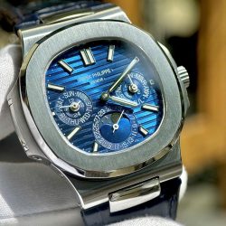 Đồng Hồ Patek Philippe Nautilus 5740G Rep 11 Cao Cấp Nhất Mặt Xanh Blue Xưởng TWS 40mm (7)