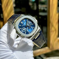 Đồng Hồ Patek Philippe Nautilus 5740G Rep 11 Cao Cấp Nhất Mặt Xanh Blue Xưởng TWS 40mm (7)