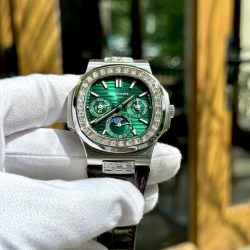 Đồng Hồ Patek Philippe Nautilus 5740G Rep 11 Cao Cấp Nhất Mặt Xanh Lá Xưởng TWS 40mm (9)