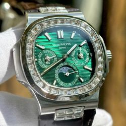 Đồng Hồ Patek Philippe Nautilus 5740G Rep 11 Cao Cấp Nhất Mặt Xanh Lá Xưởng TWS 40mm (9)
