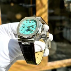Đồng Hồ Patek Philippe Nautilus 5740G Rep 11 Cao Cấp Nhất Mặt Xanh Tiffany Xưởng TWS 40mm (8)