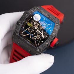 Đồng Hồ Richard Mille Chế Tác RM35-01 Rafael Nadal Màu Đỏ Vỏ Carbon NTPT Xưởng ZF 49,9x43mm (2)
