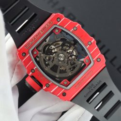 Đồng Hồ Richard Mille RM35-02 Replica 11 Vỏ Carbon Đỏ Dây Cao Su Đen 45mm (2)