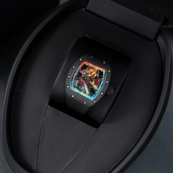 Đồng Hồ Richard Mille RM68-01 Cyril Kongo Replica 11 Vỏ Gốm Đen Dây Cao Su 45mm (2)