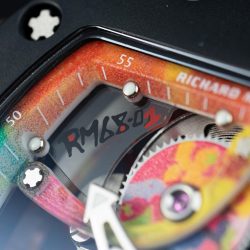 Đồng Hồ Richard Mille RM68-01 Cyril Kongo Replica 11 Vỏ Gốm Đen Dây Cao Su 45mm (2)