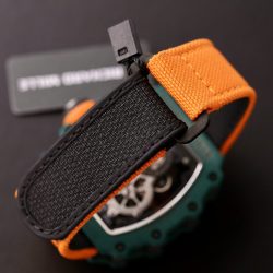 Đồng Hồ Richard Mille Replica 11 RM21-02 Tourbillon Aerodyne Green TPT Nhà Máy RM 43mm (2)