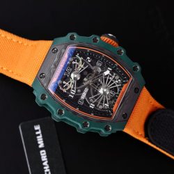 Đồng Hồ Richard Mille Replica 11 RM21-02 Tourbillon Aerodyne Green TPT Nhà Máy RM 43mm (2)