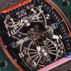 Đồng Hồ Richard Mille Replica 11 RM21-02 Tourbillon Aerodyne Green TPT Nhà Máy RM 43mm (2)