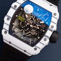 Đồng Hồ Richard Mille Replica 11 RM35-01 Rafael Nadal Vỏ Carbon NTPT Màu Trắng Xưởng ZF 49,9x43mm (2)