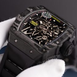 Đồng Hồ Richard Mille Rm35-02 Màu Đen Chế Tác Vỏ Carbon Siêu Nhẹ Xưởng ZF 44mm (1)