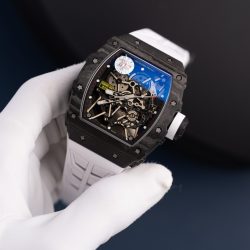 Đồng Hồ Richard Mille Rm35-02 Màu Trắng Rep 11 Vỏ Carbon Siêu Nhẹ Nhà Máy ZF 44mm (1)