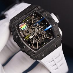 Đồng Hồ Richard Mille Rm35-02 Màu Trắng Rep 11 Vỏ Carbon Siêu Nhẹ Nhà Máy ZF 44mm (1)