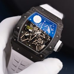 Đồng Hồ Richard Mille Rm35-02 Màu Trắng Rep 11 Vỏ Carbon Siêu Nhẹ Nhà Máy ZF 44mm (1)