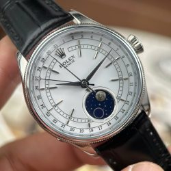 Đồng Hồ Rolex Cellini Moonphase 50535 Replica 11 Mặt Trắng Máy Cơ Thụy Sỹ Xưởng KZ 39mm (2)