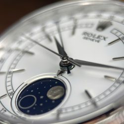 Đồng Hồ Rolex Cellini Moonphase 50535 Replica 11 Mặt Trắng Máy Cơ Thụy Sỹ Xưởng KZ 39mm (2)