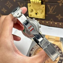 Đồng Hồ Rolex Cosmograph Daytona 126519LN Replica 11 Mặt Đen Cọc Số Đính Đá Xưởng Clean 40mm (2)