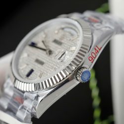 Đồng Hồ Rolex Day-Date Chế Tác Mặt Số Đính Full Kim Cương Moissanite Xưởng GM 40mm (2)