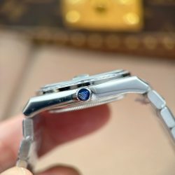 Đồng Hồ Rolex Land-Dweller 127236 Rep 11 Mặt Xanh Băng Họa Tiết Tổ Ong Đính Đá Baguette 36mm (3)