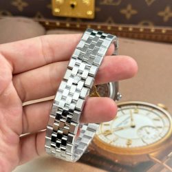 Đồng Hồ Rolex Land-Dweller 127336 Chế Tác Mặt Xanh Băng Họa Tiết Tổ Ong Đính Đá Baguette 40mm (2)