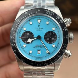 Đồng Hồ Tudor Black Bay Chronograph Rep Cao Cấp Mặt Tiffany Dây Kim Loại Nhà Máy ZF 41mm (2)