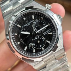 Đồng Hồ Vacheron Constantin Replica 11 Overseas Dual Time 47450 Mặt Đen Xưởng 9F 42mm (2)