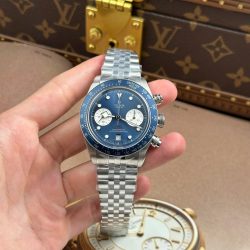 Tudor Black Bay Chronograph Replica 11 Mặt Xanh Blue Dây Kim Loại Xưởng ZF 41mm (2)