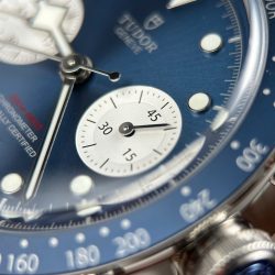 Tudor Black Bay Chronograph Replica 11 Mặt Xanh Blue Dây Kim Loại Xưởng ZF 41mm (2)