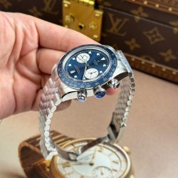 Tudor Black Bay Chronograph Replica 11 Mặt Xanh Blue Dây Kim Loại Xưởng ZF 41mm (2)