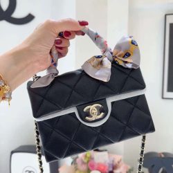 Túi Xách Nữ Đeo Chéo Chanel Coco Màu Đen Siêu Cấp 21cm (2)