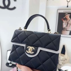 Túi Xách Nữ Đeo Chéo Chanel Coco Màu Đen Siêu Cấp 21cm (2)