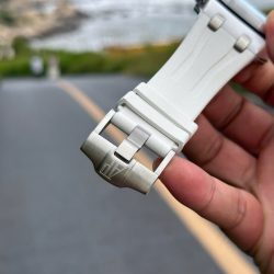 Đồng Hồ Audemars Piguet Chế Tác Royal Oak Offshore Chronograph 26402CB Vỏ Gốm Trắng Dây Cao Su 44mm (2)