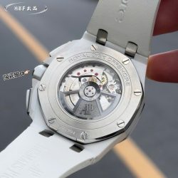 Đồng Hồ Audemars Piguet Chế Tác Royal Oak Offshore Chronograph 26402CB Vỏ Gốm Trắng Dây Cao Su 44mm (2)
