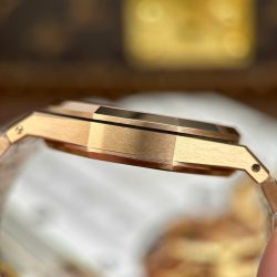 Đồng Hồ Audemars Piguet Rep Cao Cấp Royal Oak Jumbo Extra-thin Openworked 16204 Mặt Lộ Cơ Mạ Vàng Hồng Xưởng ZF 39mm (2)