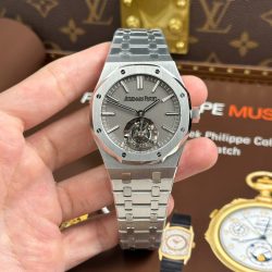Đồng Hồ Audemars Piguet Replica 11 Royal Oak Flying Tourbillon 26530 Mặt Xám Nhà Máy BBS 41mm (2)
