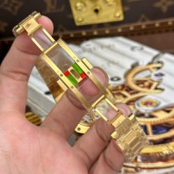 Đồng Hồ Audemars Piguet Replica Cao Cấp Royal Oak Jumbo Extra-thin Openworked 16204 Mặt Lộ Cơ Mạ Vàng Xưởng ZF 39mm (2)