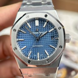 Đồng Hồ Audemars Piguet Royal Oak 15450 Rep 11 Mặt Xanh Dương Máy Cơ Thụy Sỹ Nhà Máy ZF 37mm (2)