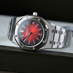 Đồng Hồ Audemars Piguet Royal Oak Extra-thin Jumbo 16202 Replica 11 Mặt Màu Đỏ Đô Nhà Máy ZF 39mm (2)