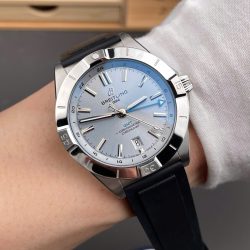 Đồng Hồ Breitling Chronomat P32398101C1S1 Replica 11 Mặt Xám Dây Cao Su 40mm (2)