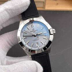 Đồng Hồ Breitling Chronomat P32398101C1S1 Replica 11 Mặt Xám Dây Cao Su 40mm (2)