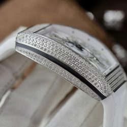 Đồng Hồ Franck Muller V45 Replica 11 Màu Trắng Đính Full Đá Xưởng ABF 45mm (2)