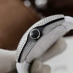 Đồng Hồ Franck Muller V45 Replica 11 Màu Trắng Đính Full Đá Xưởng ABF 45mm (2)