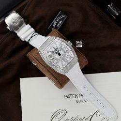 Đồng Hồ Franck Muller V45 Replica 11 Màu Trắng Đính Full Đá Xưởng ABF 45mm (2)