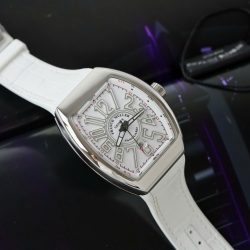 Đồng Hồ Franck Muller V45 Replica 11 Màu Trắng Máy Cơ Tự Động Xưởng ABF 45mm (2)