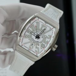 Đồng Hồ Franck Muller V45 Replica 11 Màu Trắng Máy Cơ Tự Động Xưởng ABF 45mm (2)