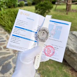 Đồng Hồ Hublot Big Bang One Click Màu Trắng Chế Tác Đính Full Kim Cương Moissanite 39mm (2)