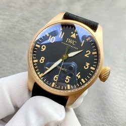 Đồng Hồ IWC Big Pilot’s Edition MR Porter Edition IW329703 Replica 11 Mạ Vàng Hồng Mặt Đen 43mm (2)