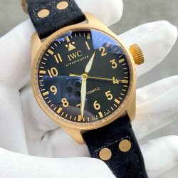 Đồng Hồ IWC Big Pilot’s Edition MR Porter Edition IW329703 Replica 11 Mạ Vàng Hồng Mặt Đen 43mm (2)