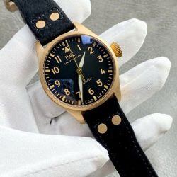 Đồng Hồ IWC Big Pilot’s Edition MR Porter Edition IW329703 Replica 11 Mạ Vàng Hồng Mặt Đen 43mm (2)